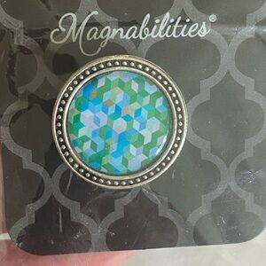 Magnabilities Geometric Blue and Green 1” insert
